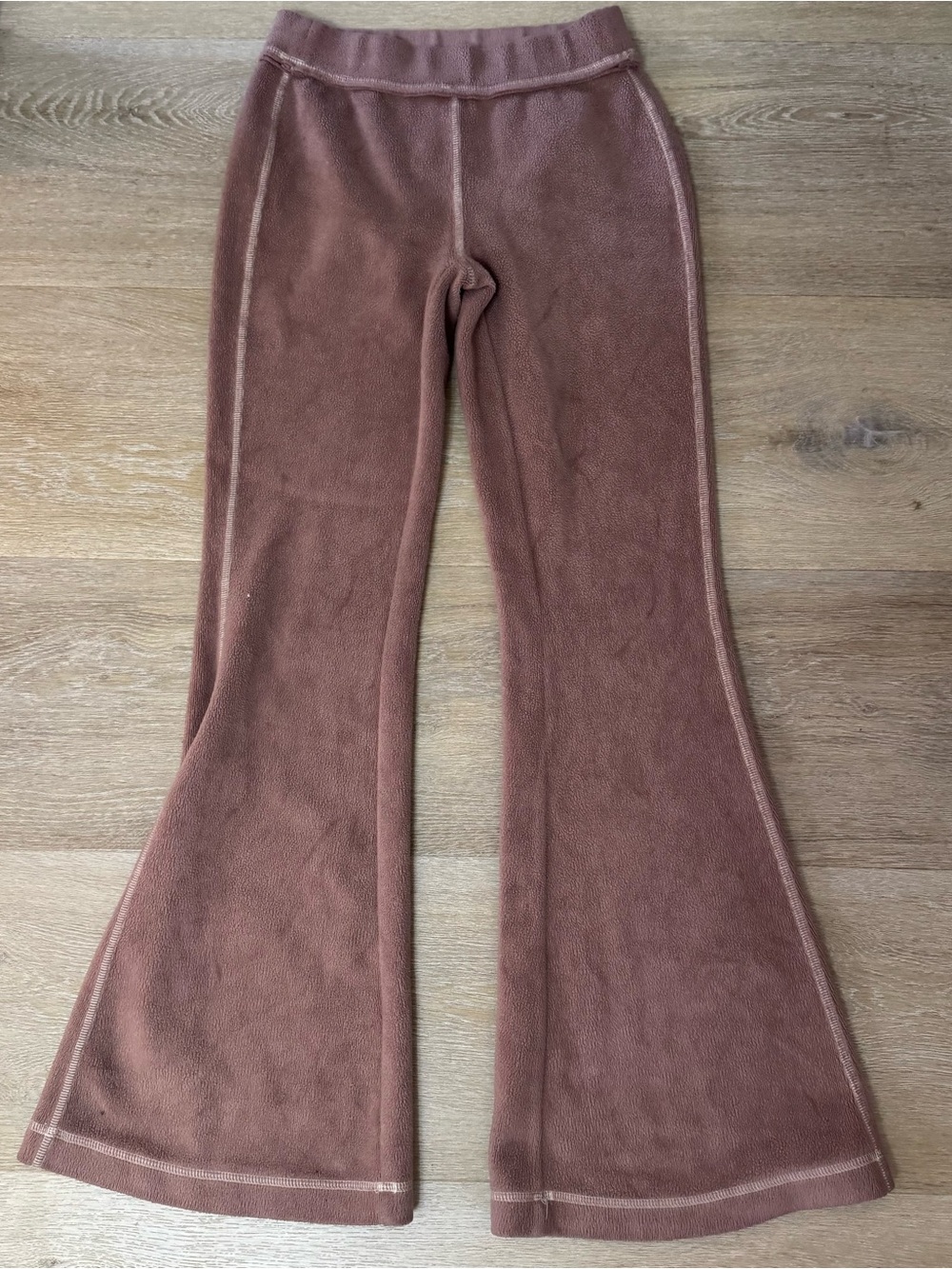 Out From Under Urban Outfitters Mauve Dusty Rose Flared Fleece Pants